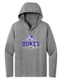 Women's James Madison Dukes Long Sleeve Hooded Tee Shirt - Spotlight and Shadow Dukes