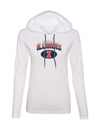 Women's Illinois Fighting Illini Long Sleeve Hooded Tee Shirt - Full Color Fade Illinois Arch