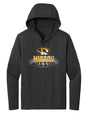 Women's Missouri Tigers Long Sleeve Hooded Tee Shirt - Spotlight and Shadow Mizzou
