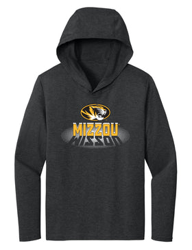 Women's Missouri Tigers Long Sleeve Hooded Tee Shirt - Spotlight and Shadow Mizzou