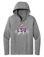 Women's LSU Tigers Long Sleeve Hooded Tee Shirt - Spotlight and Shadow LSU