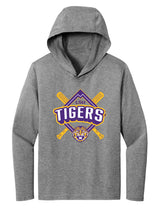 Women's LSU Tigers Long Sleeve Hooded Tee Shirt - LSU Baseball Diamond