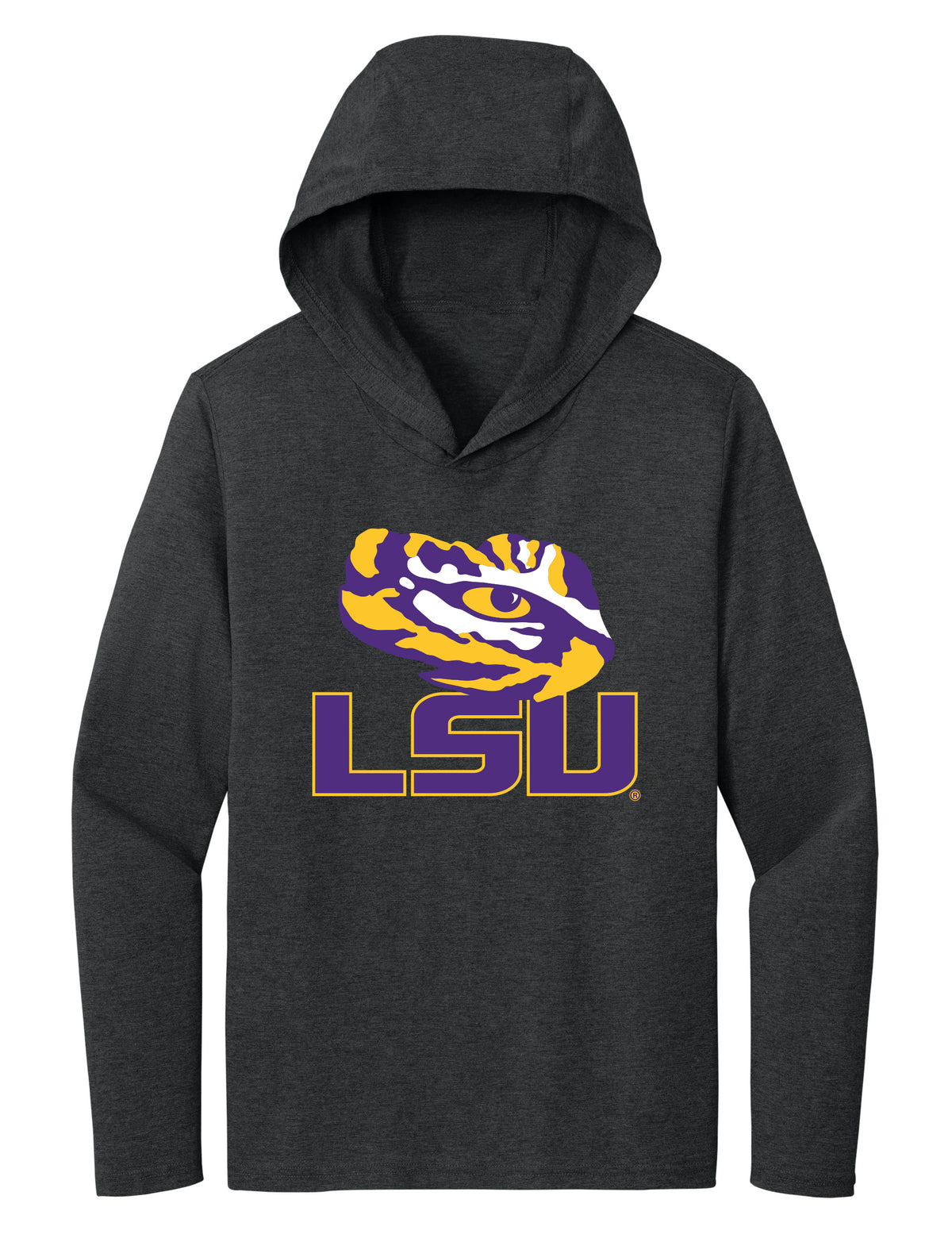 Women's LSU Tigers Long Sleeve Hooded Tee Shirt - Tiger Eye LSU