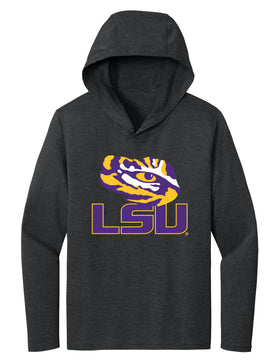 Women's LSU Tigers Long Sleeve Hooded Tee Shirt - Tiger Eye LSU