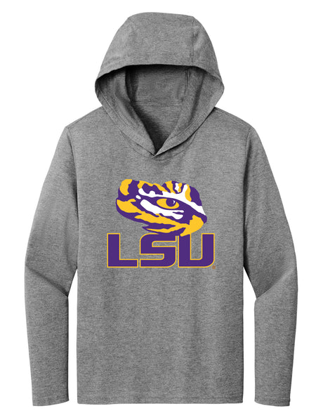 Women's LSU Tigers Long Sleeve Hooded Tee Shirt - Tiger Eye LSU