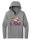 Women's LSU Tigers Long Sleeve Hooded Tee Shirt - Tiger Eye LSU