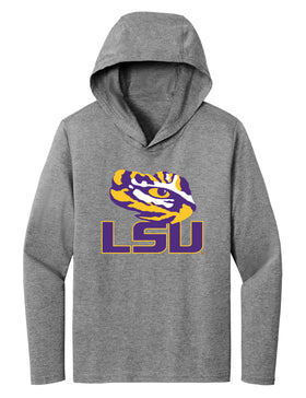 Women's LSU Tigers Long Sleeve Hooded Tee Shirt - Tiger Eye LSU