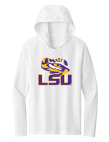 Women's LSU Tigers Long Sleeve Hooded Tee Shirt - Tiger Eye LSU