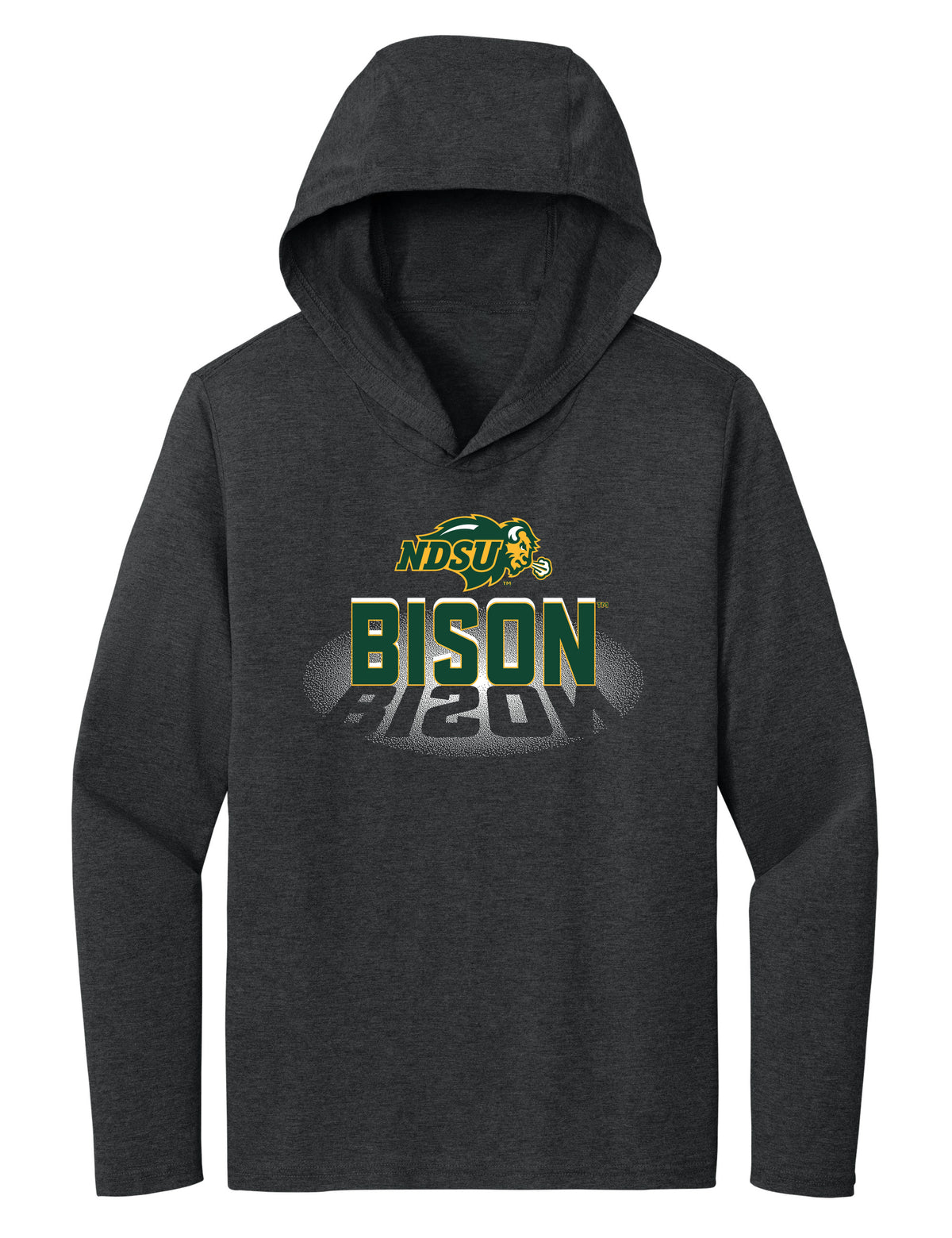 Women's NDSU Bison Long Sleeve Hooded Tee Shirt - Spotlight Bison