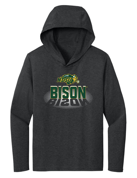 Women's NDSU Bison Long Sleeve Hooded Tee Shirt - Spotlight Bison