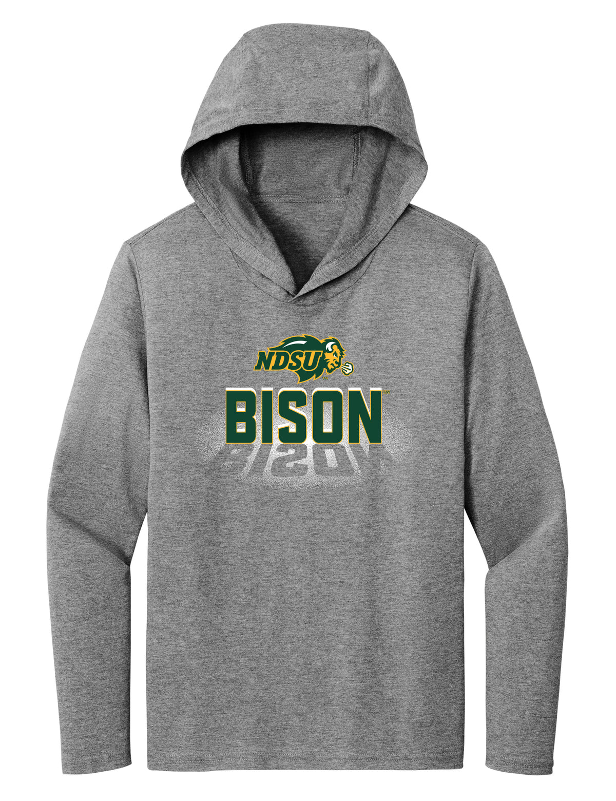 Women's NDSU Bison Long Sleeve Hooded Tee Shirt - Spotlight Bison