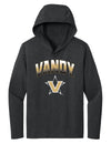 Women's Vanderbilt Commodores Long Sleeve Hooded Shirt - Vandy Arch Full Color Fade with Primary
