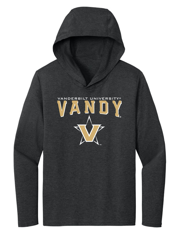 Women's Vanderbilt Commodores Long Sleeve Hooded Shirt - Vandy with Primary Logo