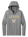 Women's Vanderbilt Commodores Long Sleeve Hooded Shirt - Vandy with Primary Logo