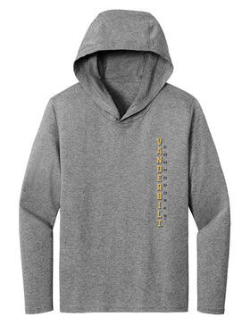 Women's Vanderbilt Commodores Long Sleeve Hooded Shirt - Vertical Vandy Commodores