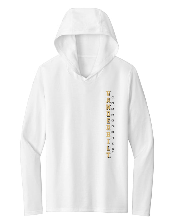 Women's Vanderbilt Commodores Long Sleeve Hooded Shirt - Vertical Vandy Commodores