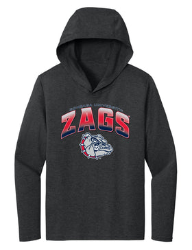 Women's Gonzaga Bulldogs Long Sleeve Hooded Tee Shirt - Zags Full Color Fade