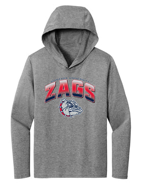 Women's Gonzaga Bulldogs Long Sleeve Hooded Tee Shirt - Zags Full Color Fade