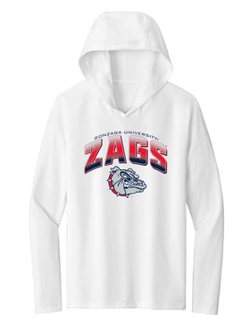 Women's Gonzaga Bulldogs Long Sleeve Hooded Tee Shirt - Zags Full Color Fade