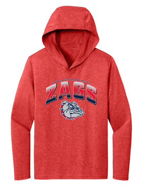 Women's Gonzaga Bulldogs Long Sleeve Hooded Tee Shirt - Zags Full Color Fade