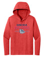 Women's Gonzaga Bulldogs Long Sleeve Hooded Tee Shirt - Gonzaga Bulldogs 3 Stripe