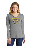 Women's Wichita State Shockers Long Sleeve Hooded Tee Shirt - Wichita State Full Color Fade