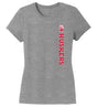 Women's Nebraska Huskers Premium Tri-Blend Tee Shirt - Vertical Huskers Herbie Husker