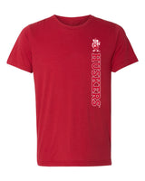 Women's Nebraska Huskers Premium Tri-Blend Tee Shirt - Vertical Huskers Herbie Husker