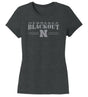 Women's Nebraska Huskers Premium Tri-Blend Tee Shirt - Nebraska Blackout Block N