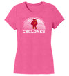 Women's Iowa State Cyclones Premium Tri-Blend Tee Shirt - Iowa State Basketball with Cy