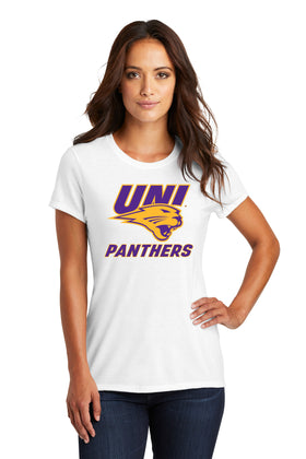 Women's Northern Iowa Panthers Premium Tri-Blend Tee Shirt - Purple and Gold Primary Logo