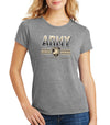 Women's Army Black Knights Premium Tri-Blend Tee Shirt - Army Full Color Fade Primary Logo