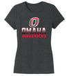 Women's Omaha Mavericks Premium Tri-Blend Tee Shirt - Full Color Fade Omaha