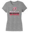 Women's Omaha Mavericks Premium Tri-Blend Tee Shirt - Full Color Fade Omaha