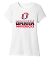 Women's Omaha Mavericks Premium Tri-Blend Tee Shirt - Full Color Fade Omaha