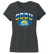 Women's South Dakota State Jackrabbits Premium Tri-Blend Tee Shirt - SDSU Full Color Fade Plus Primary Logo