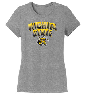 Women's Wichita State Shockers Premium Tri-Blend Tee Shirt - Wichita State Full Color Fade