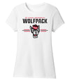 Women's North Carolina State Wolfpack Premium Tri-Blend Tee Shirt - 3-Stripe Primary Logo