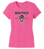 Women's North Carolina State Wolfpack Premium Tri-Blend Tee Shirt - 3-Stripe Primary Logo