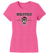 Women's North Carolina State Wolfpack Premium Tri-Blend Tee Shirt - 3-Stripe Primary Logo