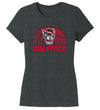 Women's North Carolina State Wolfpack Premium Tri-Blend Tee Shirt - NC State Basketball