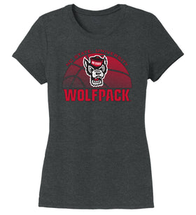 Women's North Carolina State Wolfpack Premium Tri-Blend Tee Shirt - NC State Basketball