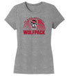 Women's North Carolina State Wolfpack Premium Tri-Blend Tee Shirt - NC State Basketball