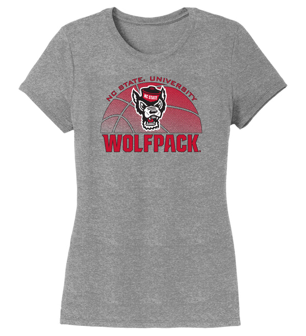 Women's North Carolina State Wolfpack Premium Tri-Blend Tee Shirt - NC State Basketball