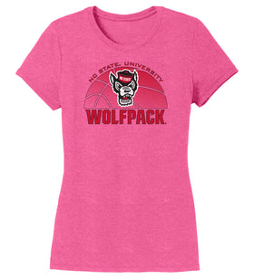 Women's North Carolina State Wolfpack Premium Tri-Blend Tee Shirt - NC State Basketball