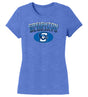 Women's Creighton Bluejays Premium Tri-Blend Tee Shirt - Full Color Fade Primary Logo Oval