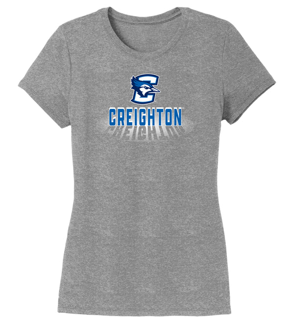 Women's Creighton Bluejays Premium Tri-Blend Tee Shirt - Spotlight Creighton