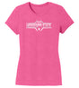 Women's Mississippi State Bulldogs Premium Tri-Blend Tee Shirt - Bulldogs Football Striped Laces