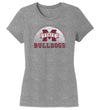 Women's Mississippi State Bulldogs Premium Tri-Blend Tee Shirt - MSU Bulldogs Basketball