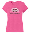 Women's Mississippi State Bulldogs Premium Tri-Blend Tee Shirt - MSU Bulldogs Basketball